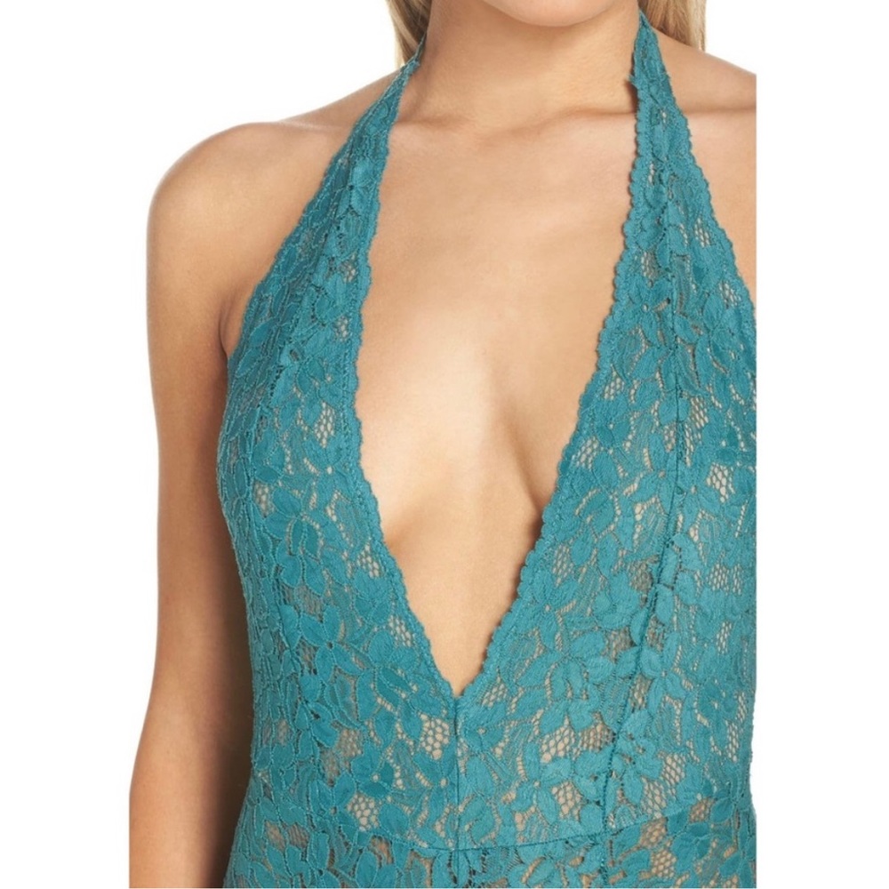 Intimately Free Avery Lace Bodysuit In Green - Picture 2 of 8
